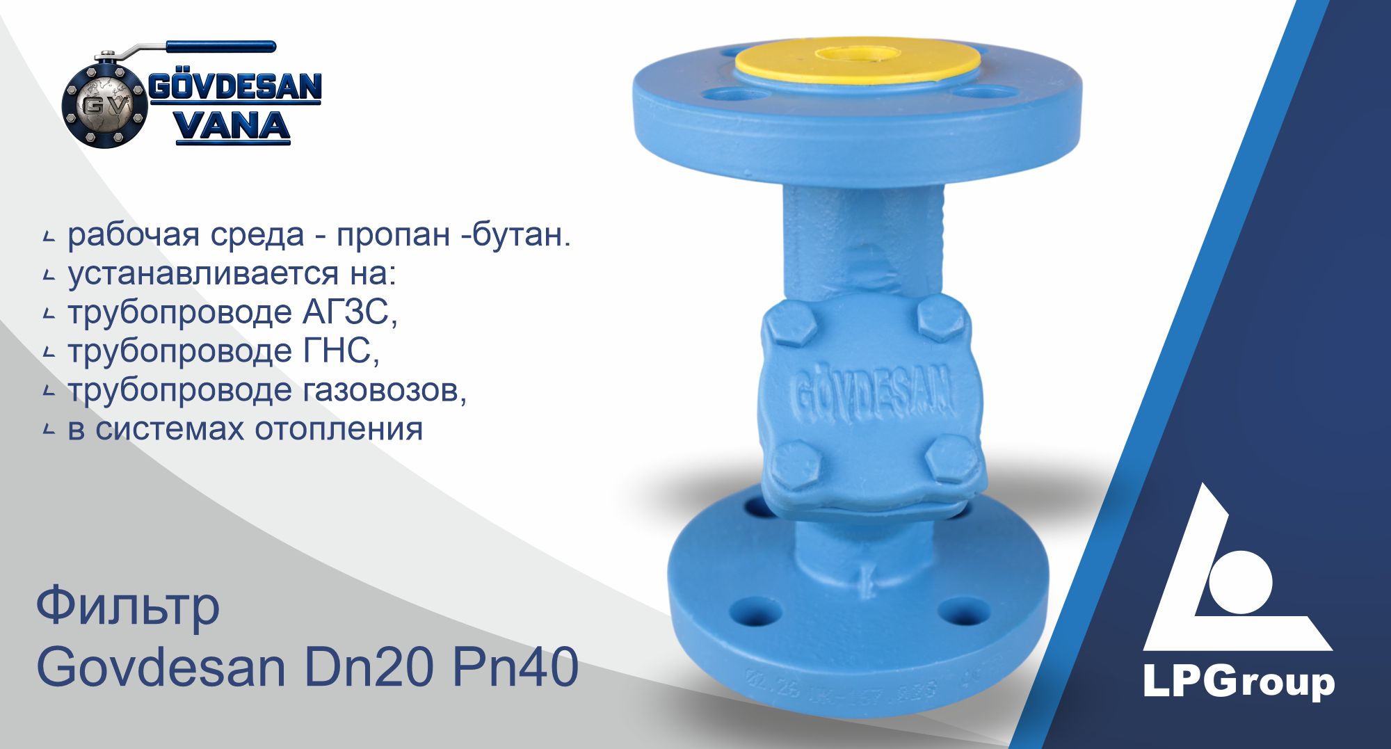 Фильтр Govdesan Dn20 Pn40